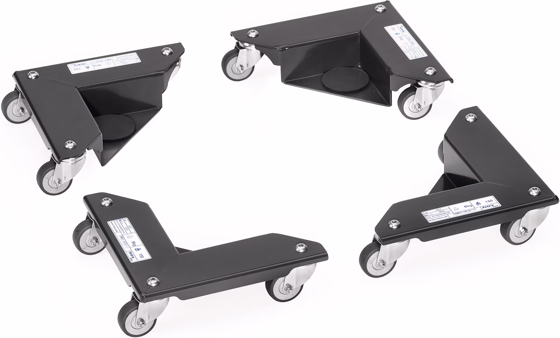 Transportroller Trgf.150kg TPE-Bereifung L177xB361mm Stahlbl.anthrazitgrau