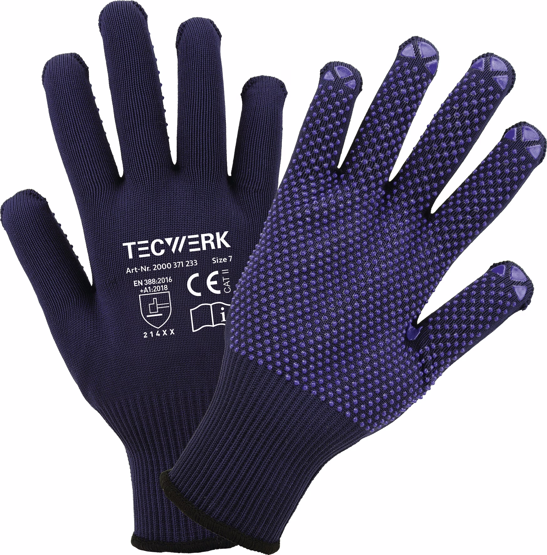 Handschuhe Isar blau EN 388 PSA II