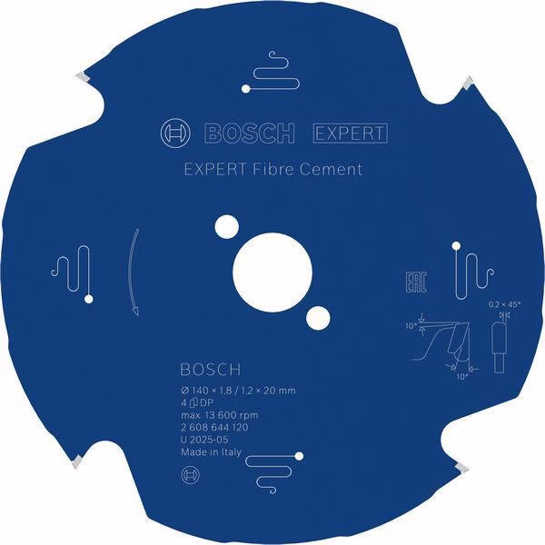 Kreissägeblatt Expert for Fibre Cement AD 160mm Z.4 TCG Bohr.20mm