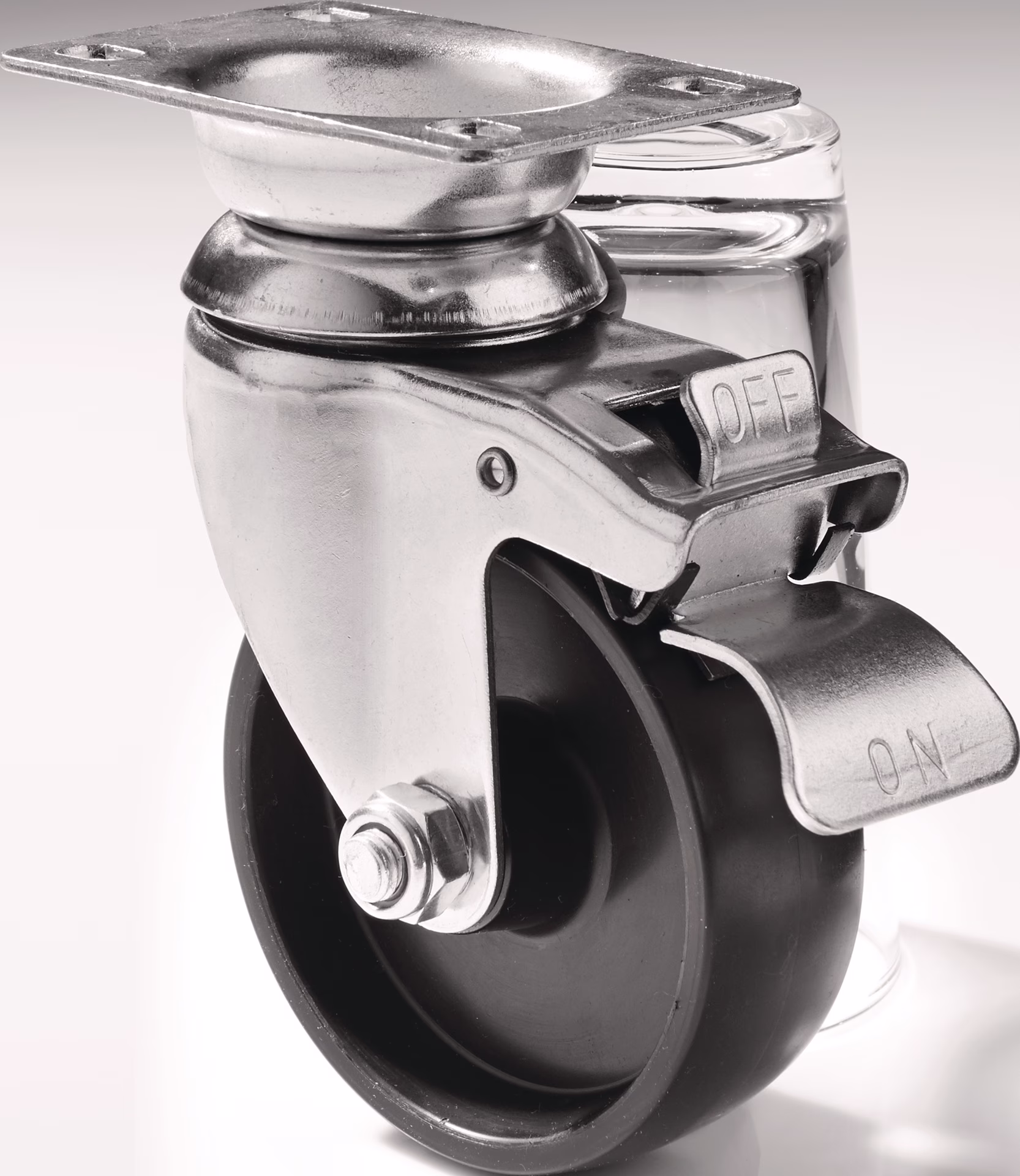 Rollen-Satz 4-teilig 4 Rollen, 2x fix + 2x schwenkbare Rollen TECWERK