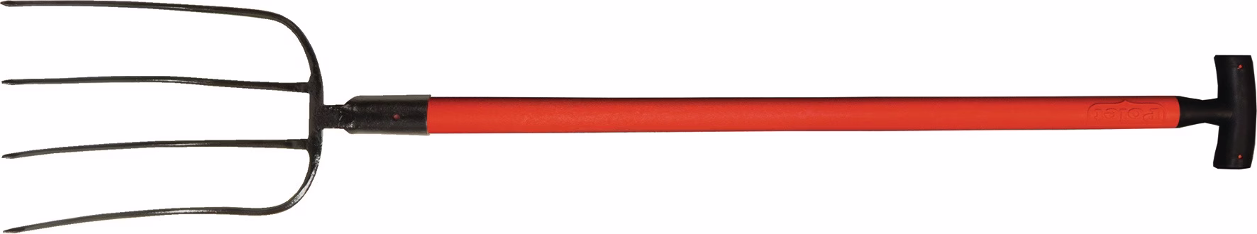 Dunggabel Zinken-L.320mm 4 Zinken Fiberglas T-Stiel 3001 G.1630g