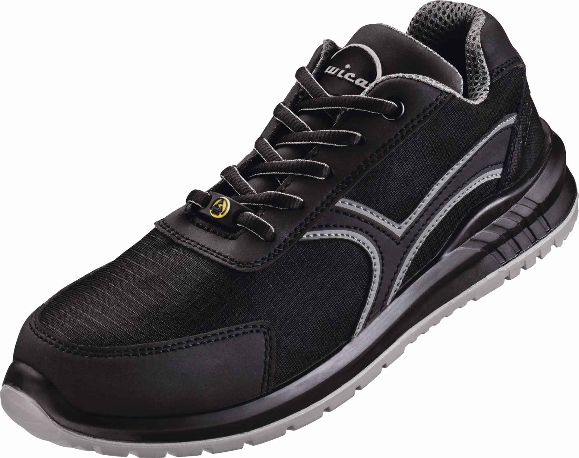 Sicherheitsschuh SASSNITZ NUOVO Gr.42 W.10,5 schwarz/grau S1P FO SR ESD EN20345
