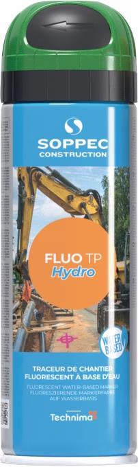 Baustellenmarkierspray Fluo TP Hydro neongrün 500ml Spraydose
