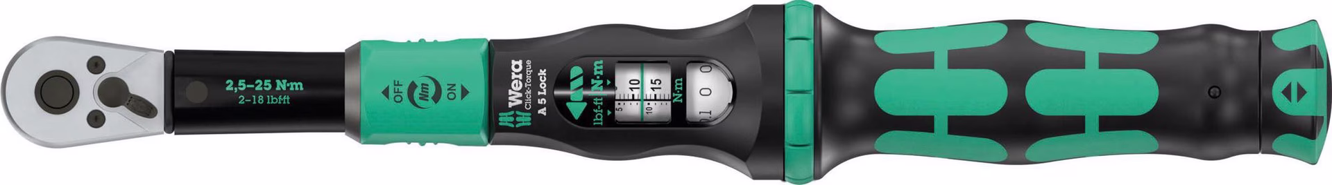 Drehmomentschlüssel Click-Torque Lock A 5 1/4 Zoll 2,5-25 Nm