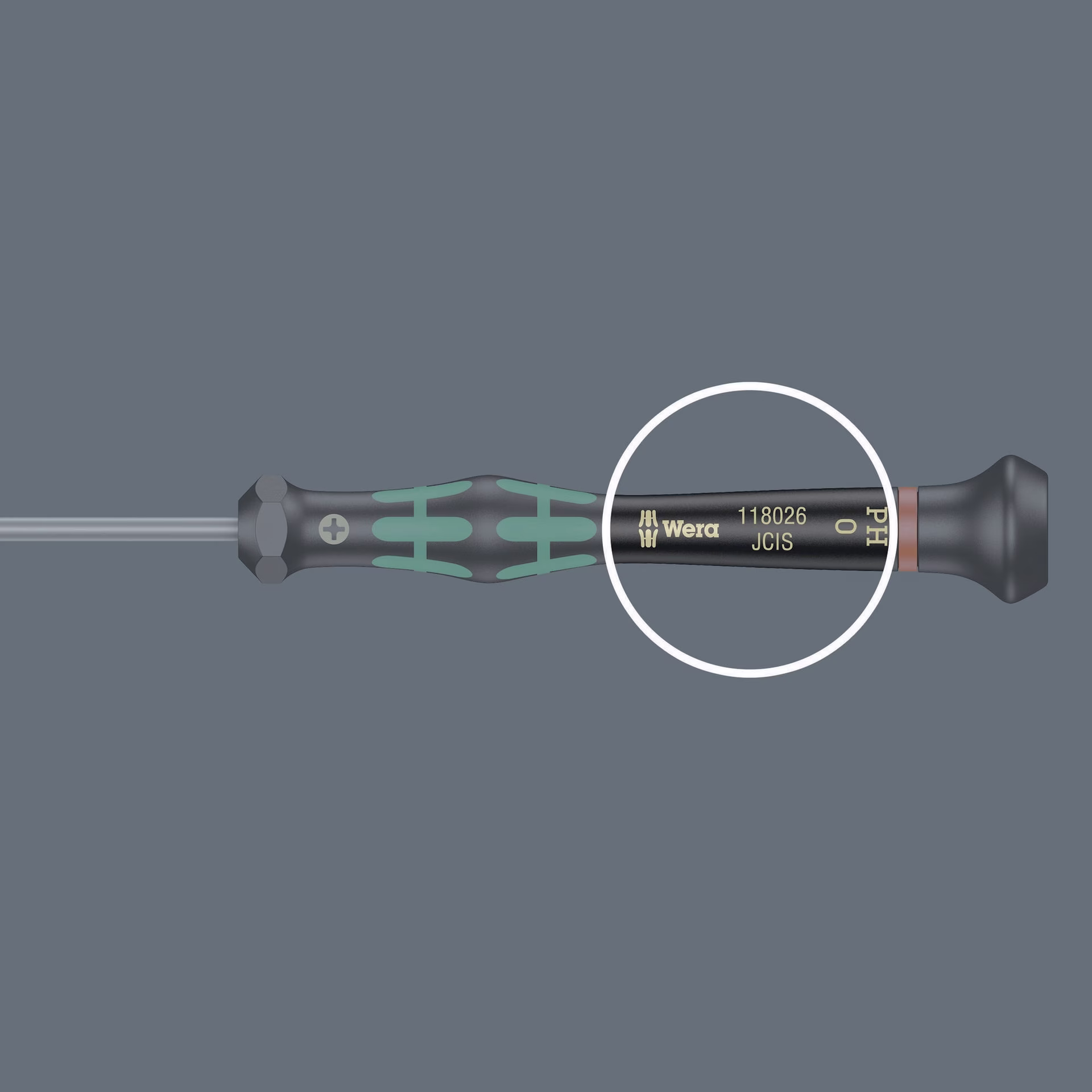Elektronikerschraubendreher 2052 Sechskant Kugelkopf SW3mm Klingen-L.60mm rd.