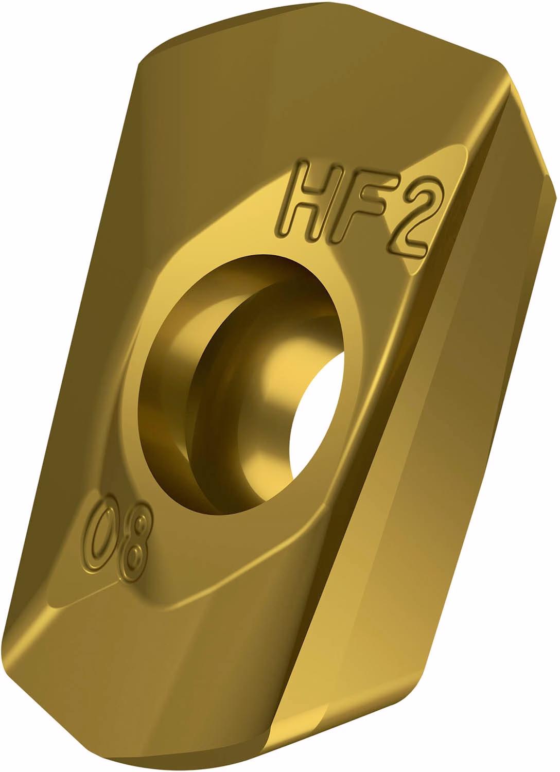 Fräswendeschneidplatte ISO ADEX 11T308SR-HF2:M8340 D.2,9mm PVD beschichtet Gold