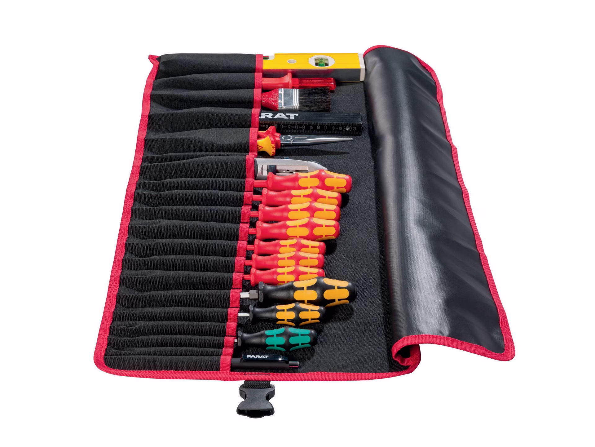 Werkzeugrolltasche 20 Fächer B740xH330mm Nyl.schwarz/rot