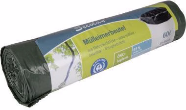 Müllbeutel H1326 60l sw 15St.