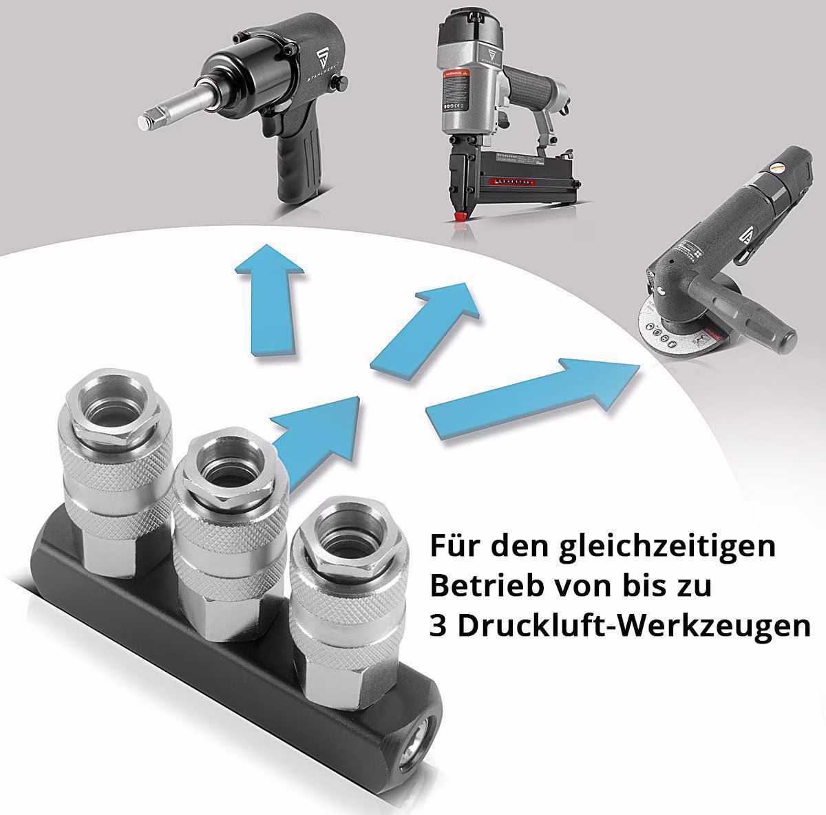 Druckluftverteiler 3-f