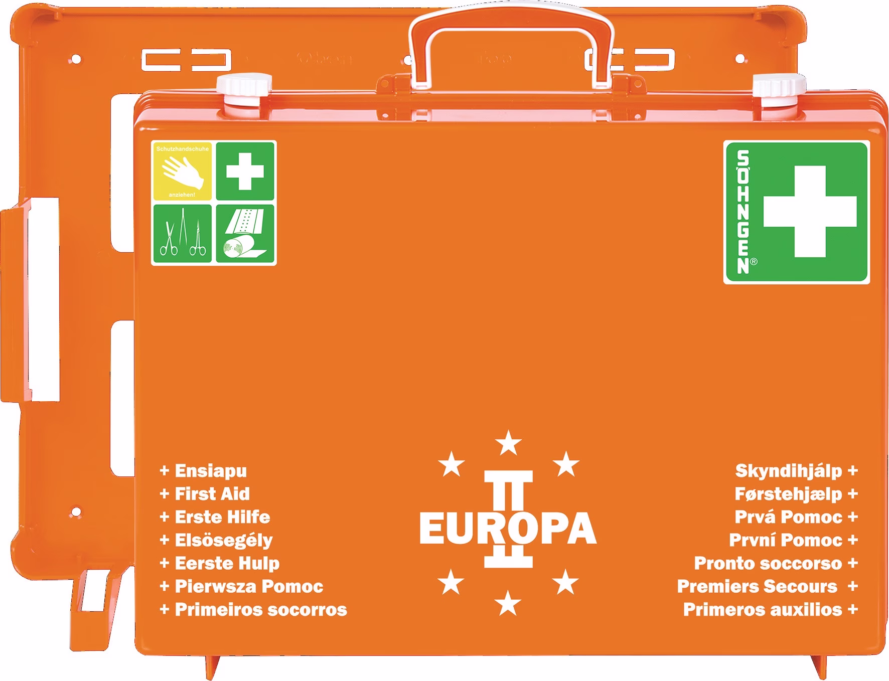 Erste Hilfe Koffer EUROPA II B400xH300xT150ca.mm orange