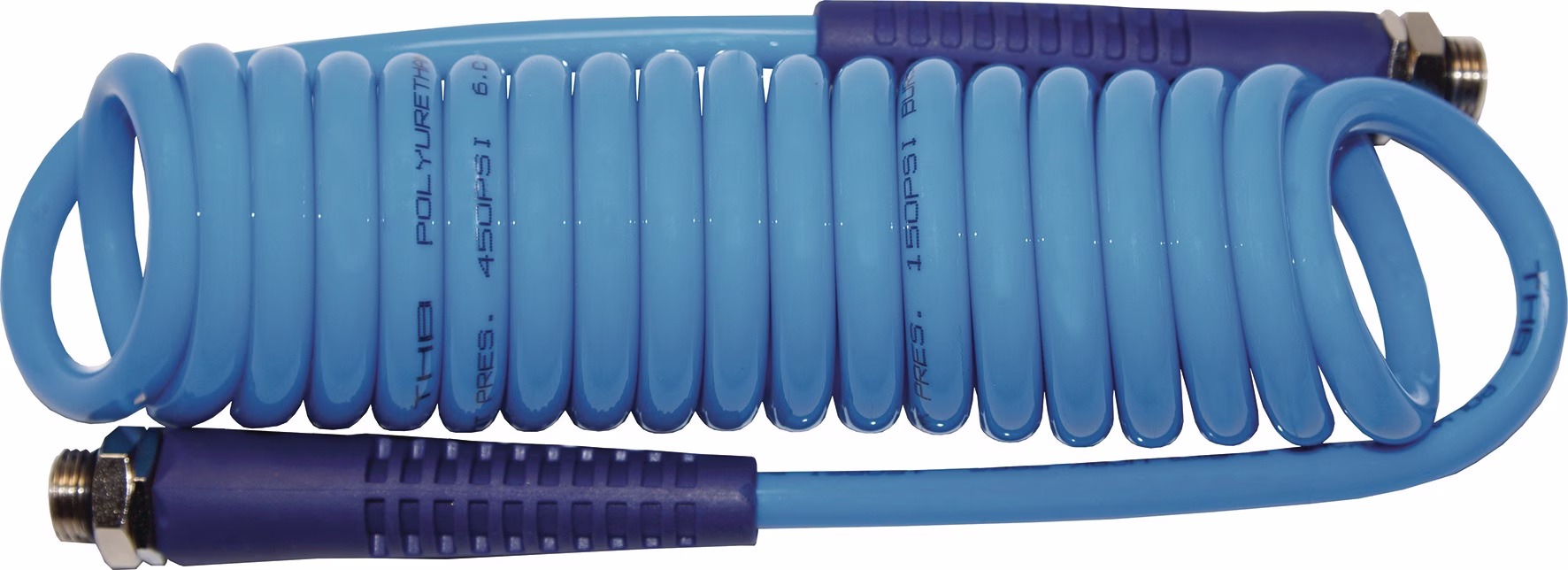 Spiralschlauch PRO ID 5mm AD 8mm L.3m blau 1/4 AG 1/4 AG