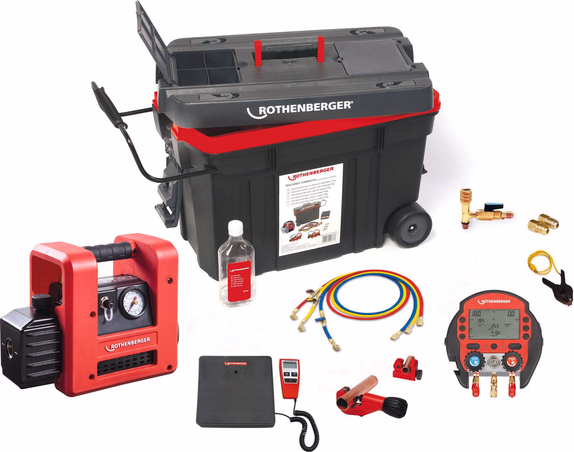 Kälte/Klima-Komplettset ROCADDY 120 R32 DIGITAL b.1 3/8 Zoll 6-35mm