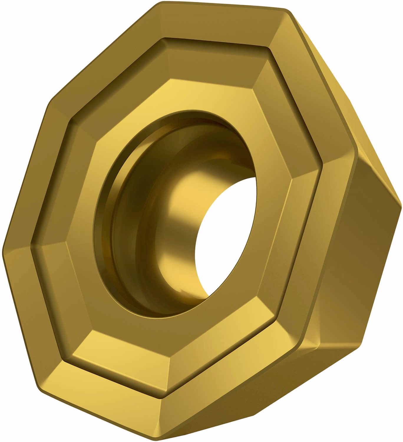 Fräswendeschneidplatte ISO ODMT 0605ZZN:M8330 D.5,5mm PVD beschichtet Farbe Gold