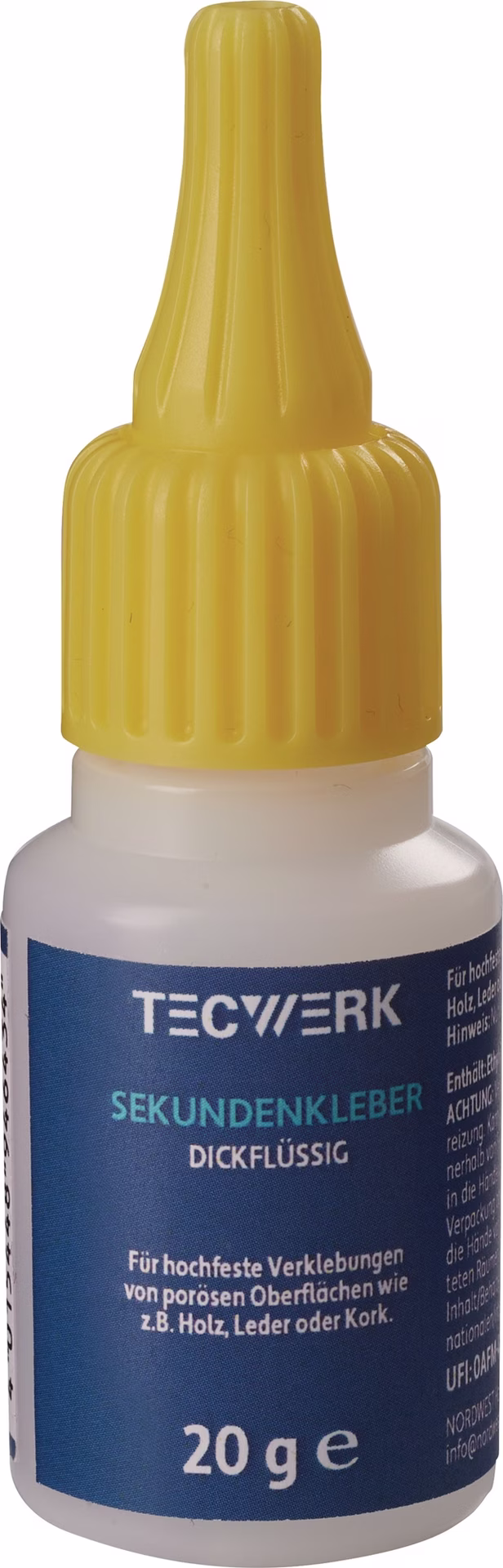Sekundenkleber dickflüssig 20g farblos Flasche
