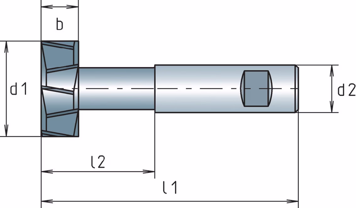 T-Nutenfräser DIN 851AB TypN D.12,5mm HSS-Co Verz.Kreuz Z.6