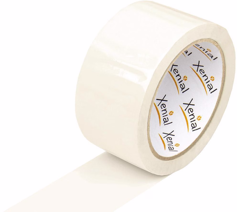 Klebeband Breite 50mm, Länge 66m, Stärke 63µ PP weiß EXTRA, leise abrollbar