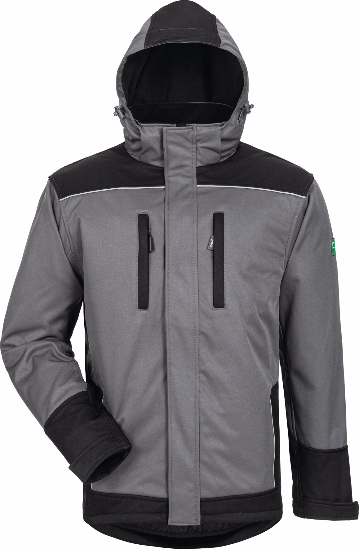 Wintersoftshelljacke Ajax grau/schwarz