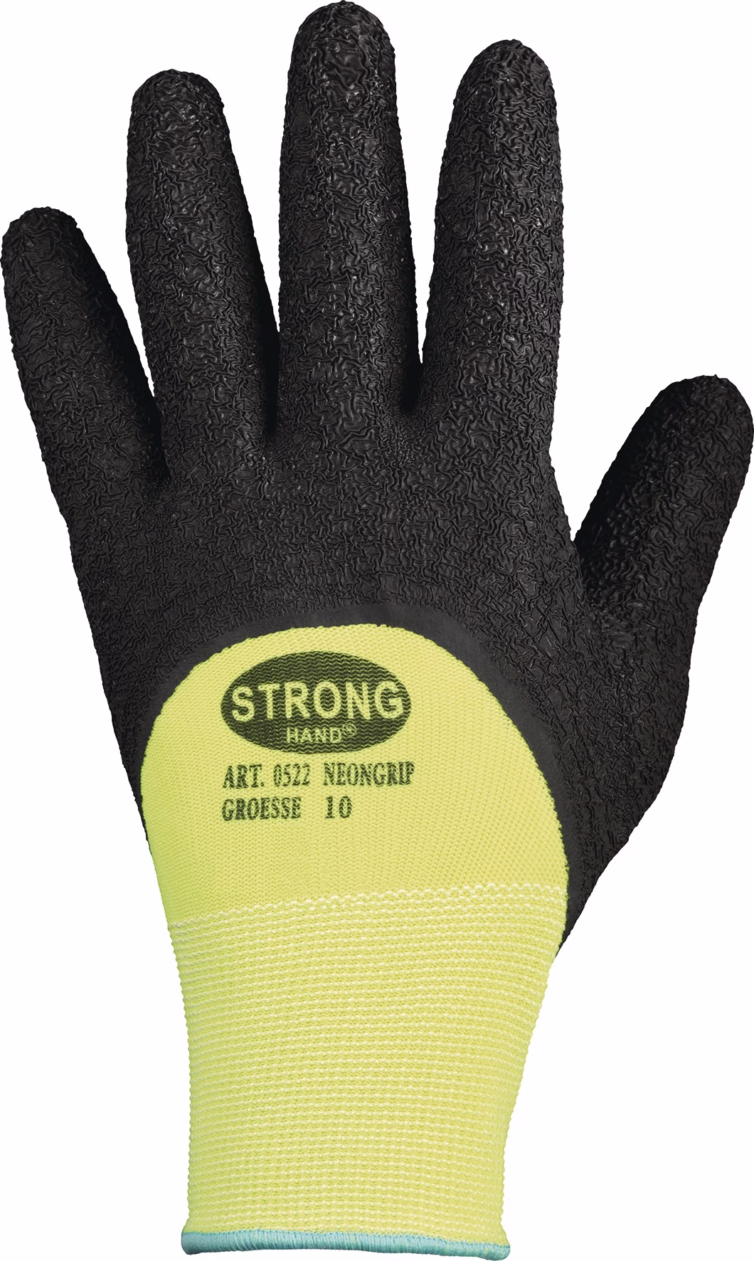 Handschuh NEONGRIP neongelb/schwarz EN 420,EN 388 PSA II