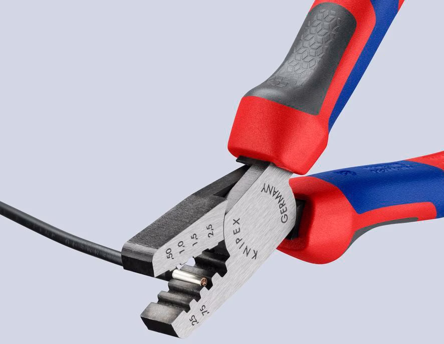 Aderendhülsenzange Gesamt-L.145mm 0,25-2,5 (AWG 23-13)mm² pol.