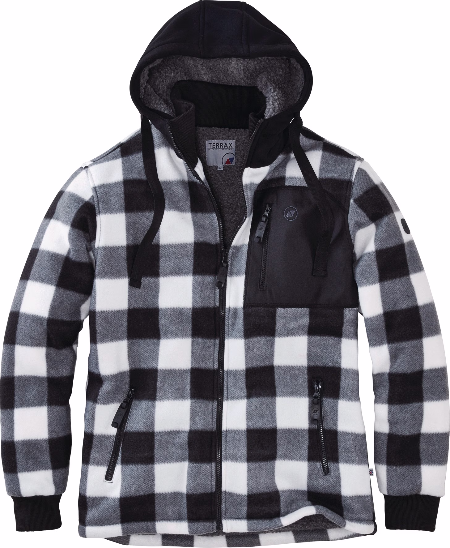 Thermohemd Terrax Workwear schwarz/weiß