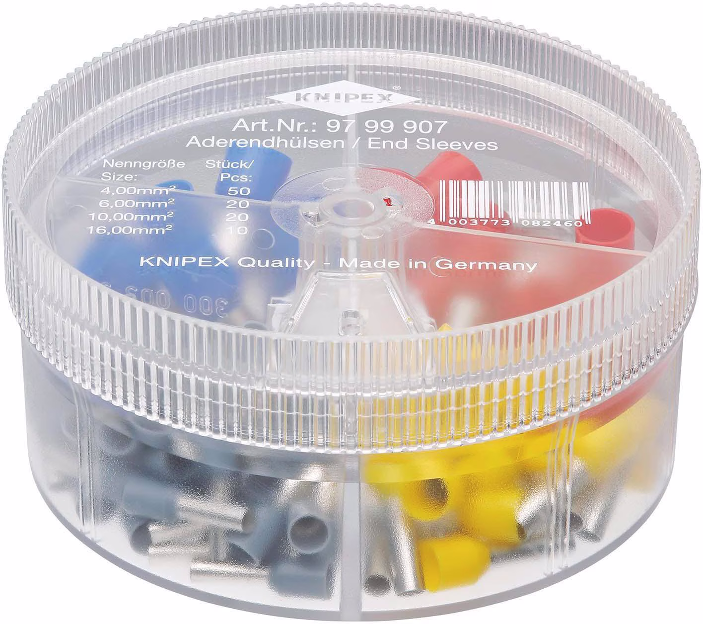 Aderendhülsenbox 100-tlg.4,0-16,00mm² Ku.-Box