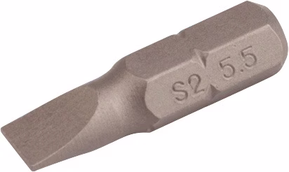 Bit f.Schlitzschrauben 5,5mm L.25mm 1/4 Zoll C6,3 Schneidenstärke 1mm