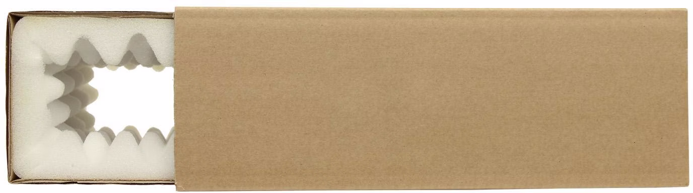 Noppenschaumverpackung Maße 250x150x80mm Schaumhöhe 25mm braun