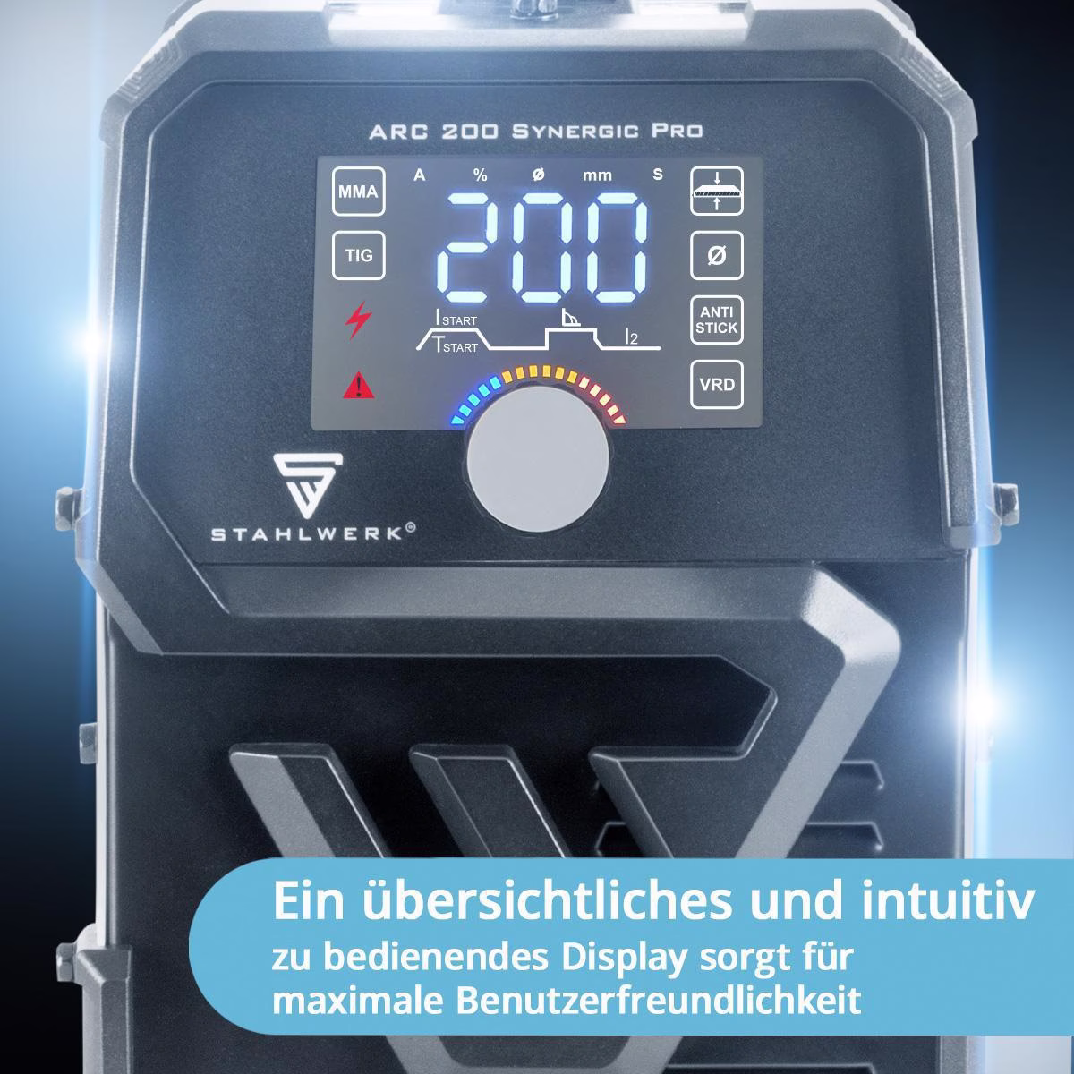 Elektrodenschweißgerät ARC 200 Synergic Pro m.Zub.10-200 A