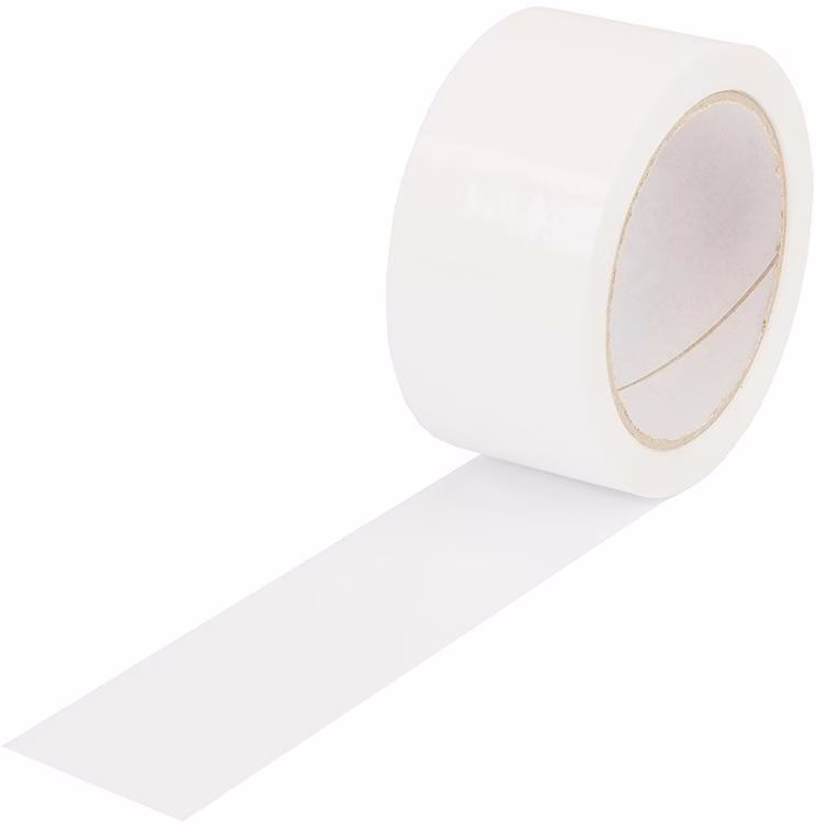 Klebeband Breite 50mm Länge 66m Stärke 48µ PP weiß Acrylat-Kleber leise abrollb.
