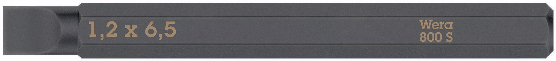 Bit 800 S f.Schlitzschrauben 6,5mm L.70mm 1/4 Zoll C6,3 Schneidenstär 1,2mm