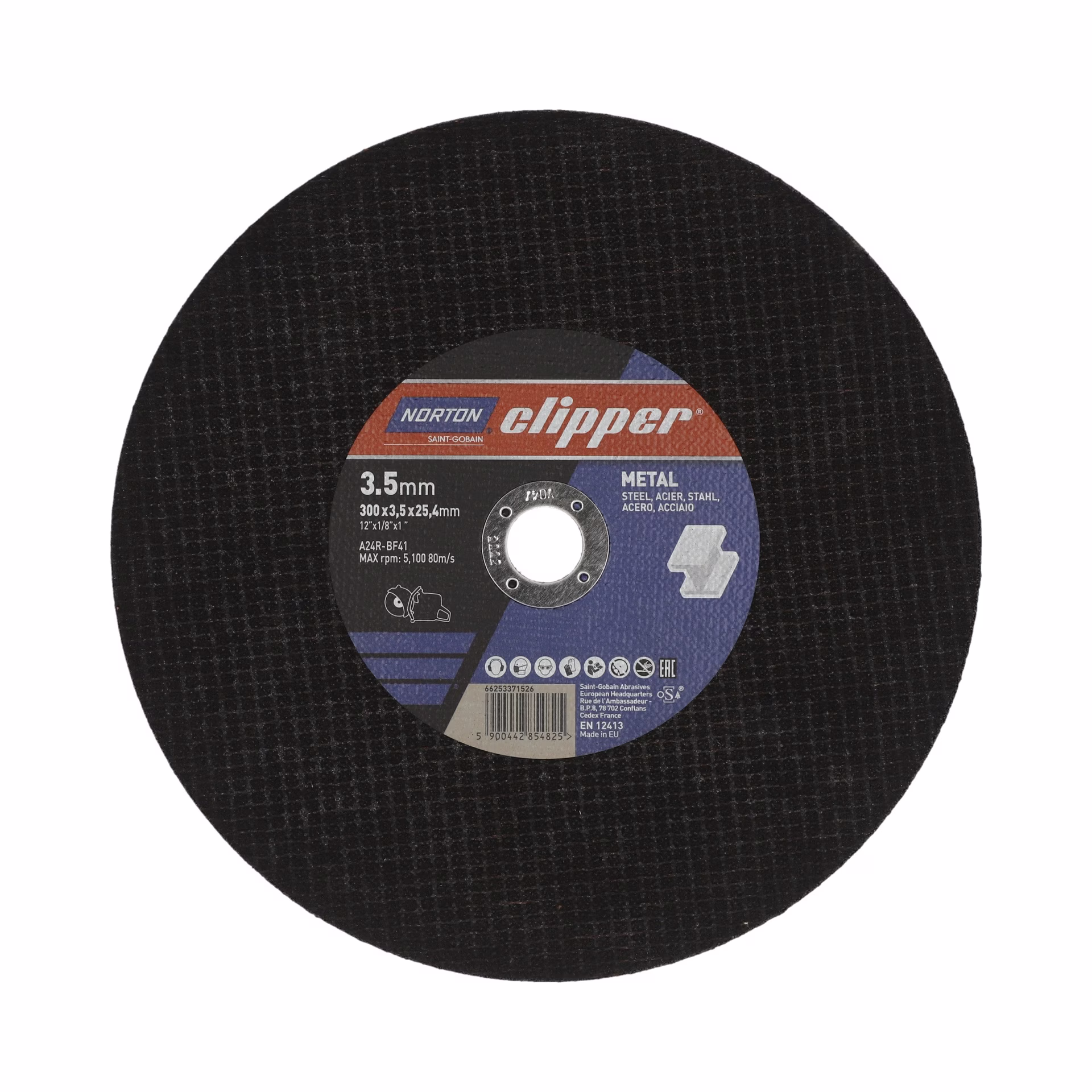 Trennscheibe D300x3,5mm Typ 41 Metall Bohr.25,4mm