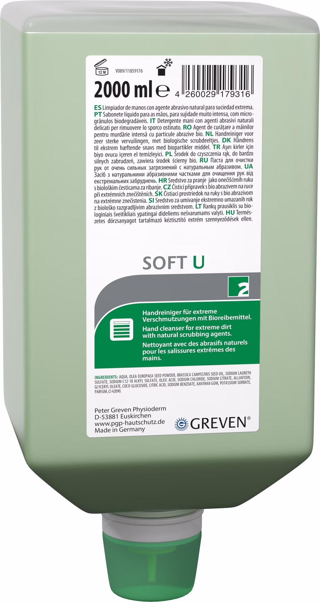 Handreiniger GREVEN® SOFT U 2l lösemittelfrei