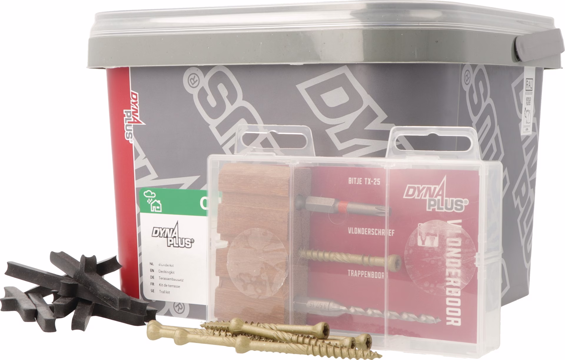 Terrassenschraubenset XTREME D.5mm Kohlenstoffstahl AR L.60mm