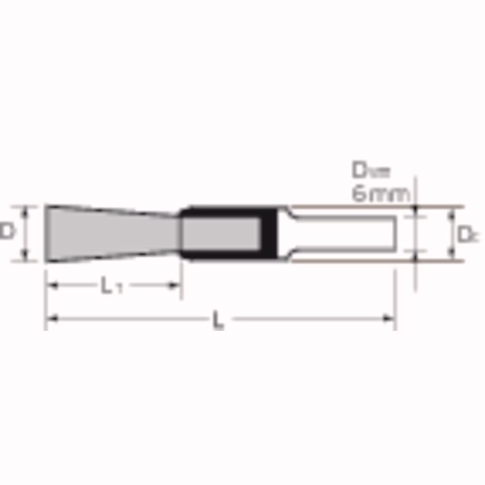 Pinselbürste PBGS INOX D.10mm Drahtstärke 0,5mm VA 0,5mm