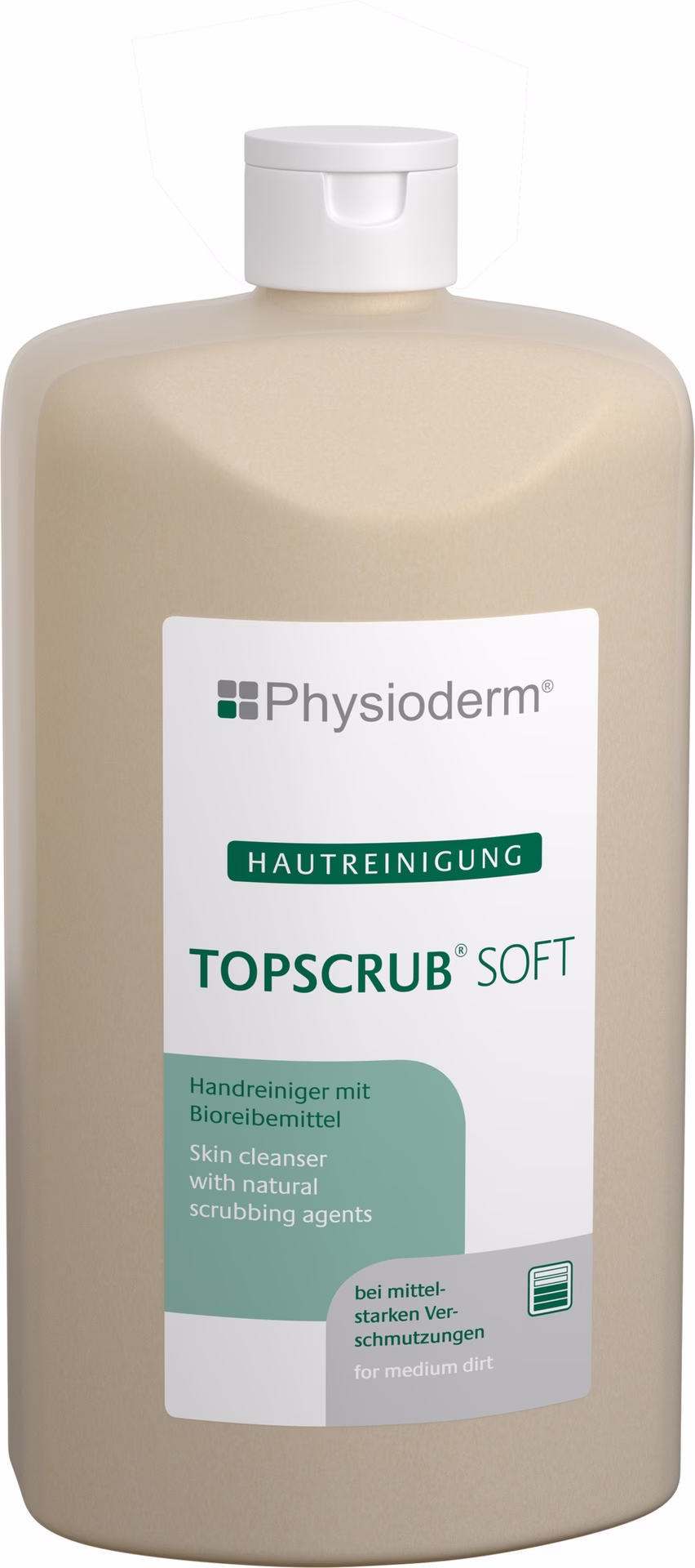 Handreiniger TOPSCRUB® SOFT 500ml mikroplastikfrei 500ml Hartflasche