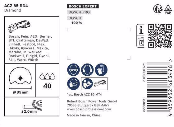 Segmentsägeblatt Expert ACZ85RD4 D.85mm Mörtel Starlock 10 Stück