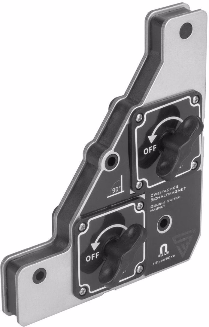 Zweifachschaltmagnet 50kg daN 90Grad