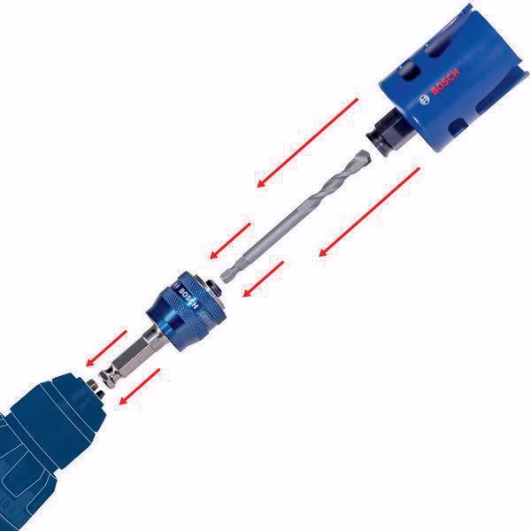 Lochsäge-Starter-Kit EXPERT Multi Material D.68mm Schnitt-T.60mm Power Change Pl