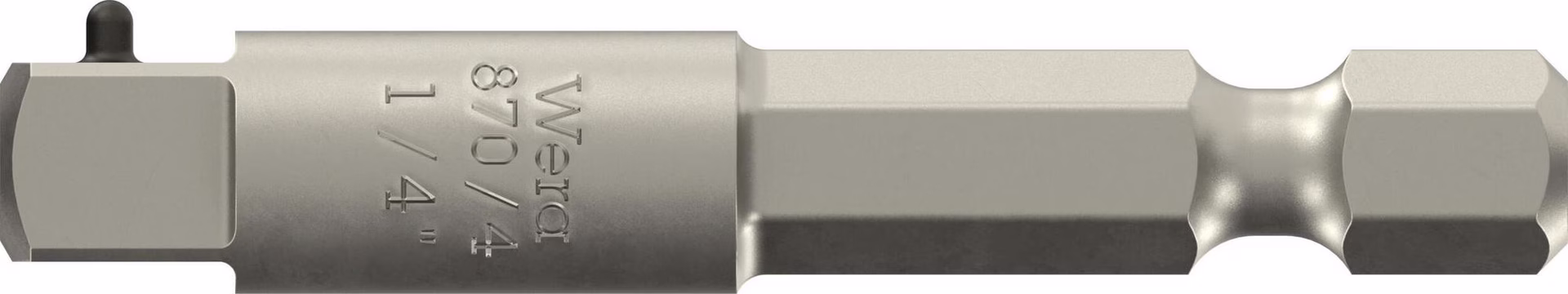 Adapter 870/4 Antriebssechskant 1/4 Zoll Abtriebs-4-KT.1/4 Zoll L.50mm