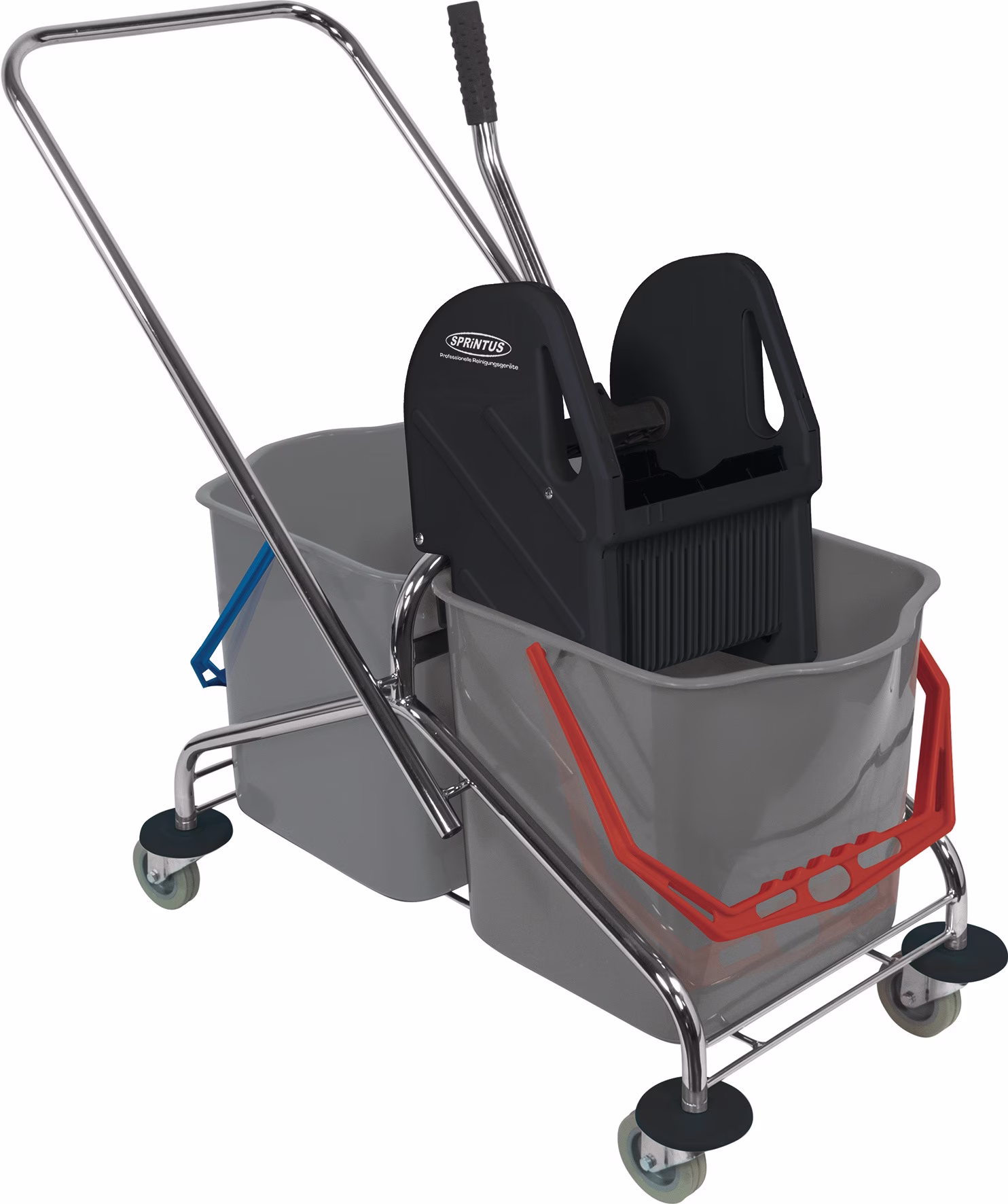 Reinigungswagen Eimer 2x27l,Presse STA