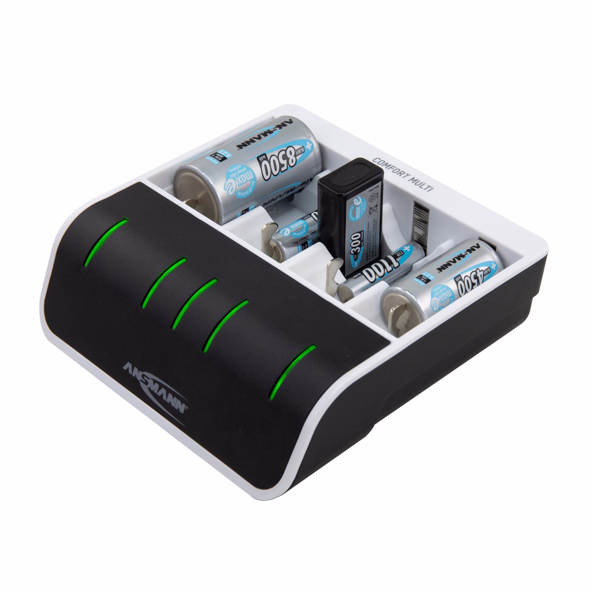 Akku-Ladegerät Comfort-Multi m.USB-Eingang 1,2V NiMH