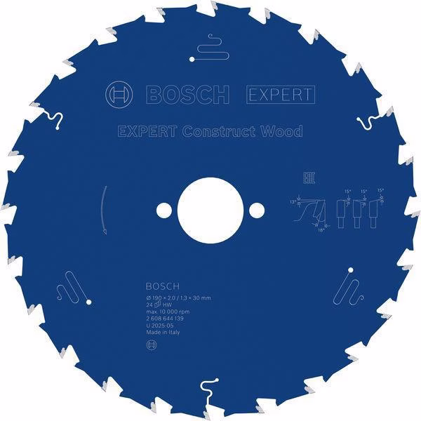 Kreissägeblatt AD 190mm Z.24 WZ Bohr.30mm Schnitt-B.2mm HM