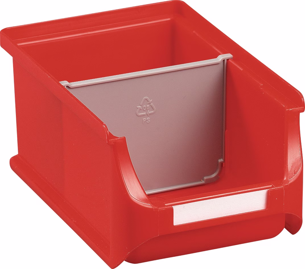 Trennw.ProfiPlus f.Stapelsichtboxen H.115mm PS grau