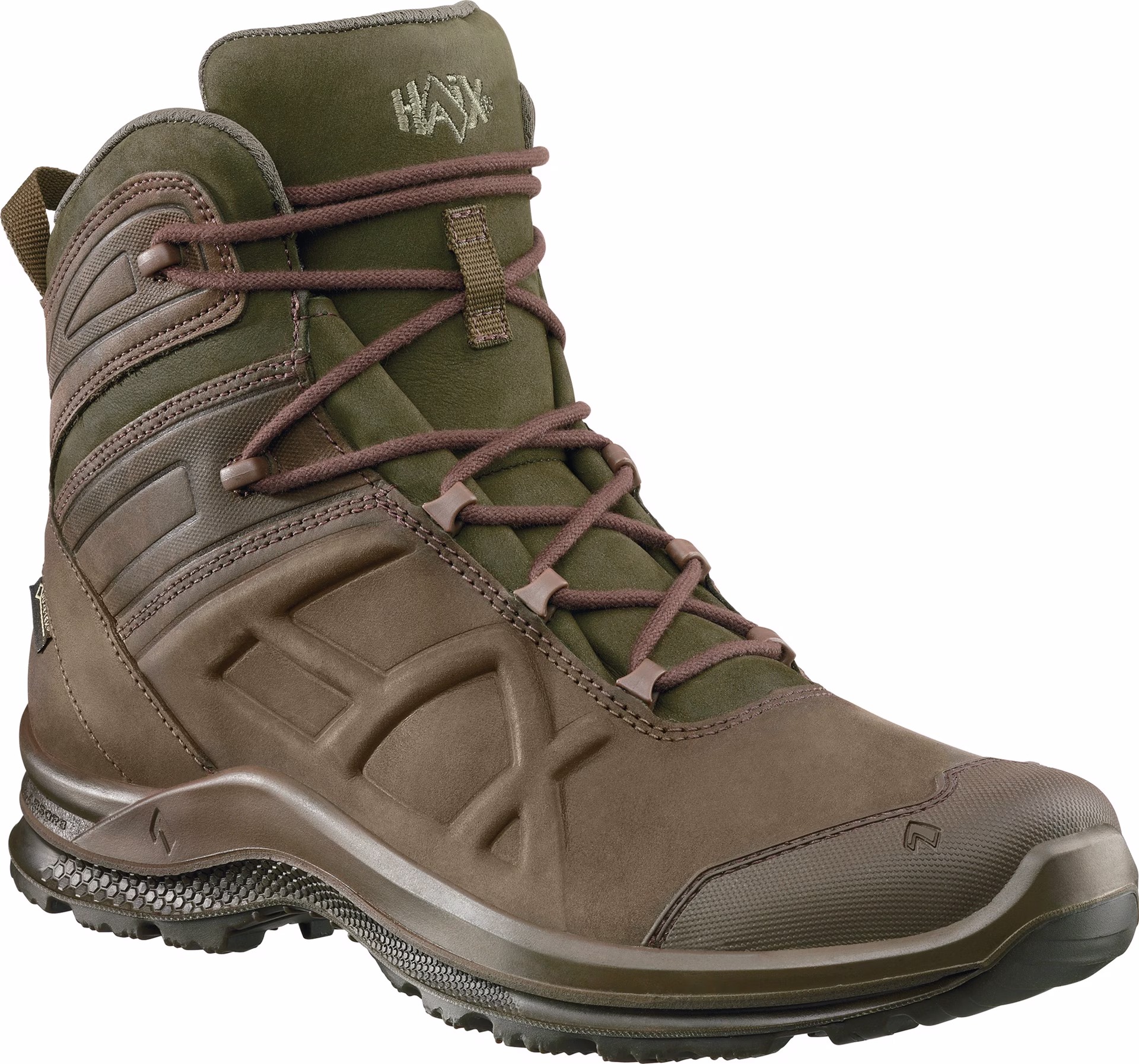 Trekkingstiefel BE Nature GTX mid braun/grün Leder