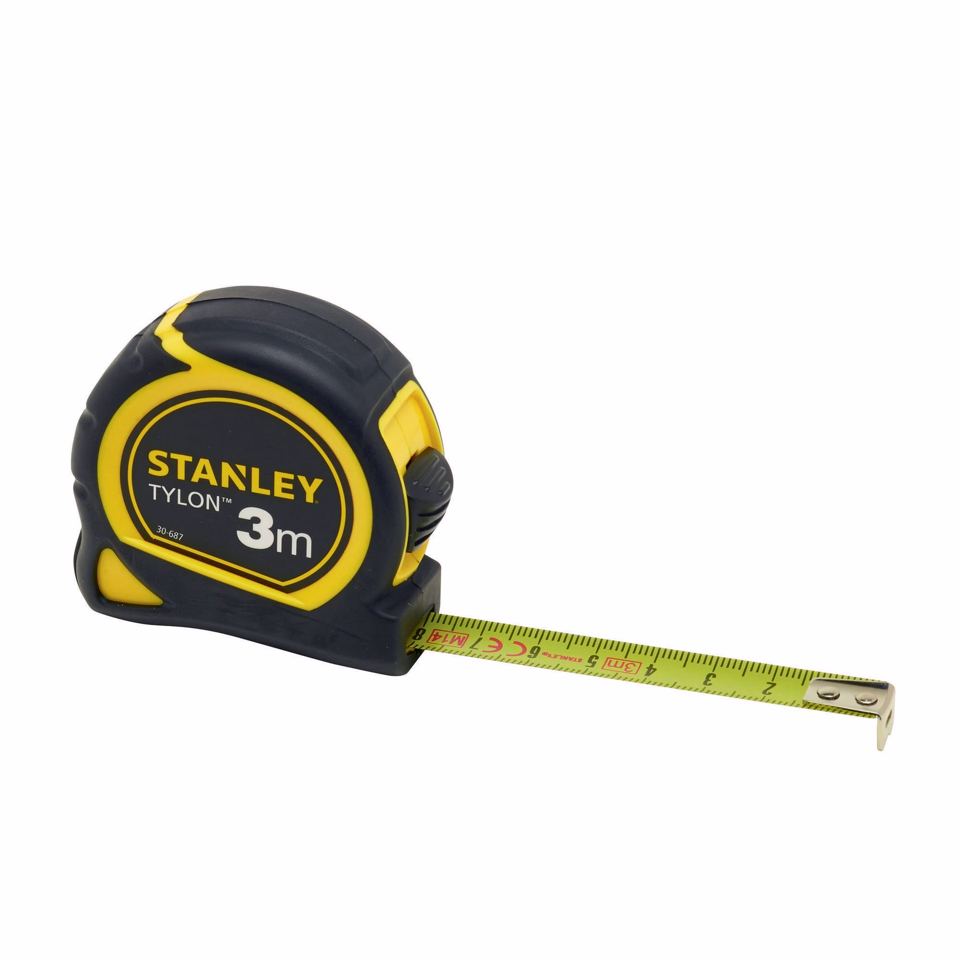 Taschenrollbandmaß Tylon™ L.3m B.12,7mm mm/cm EG II Ku.Gürtelclip