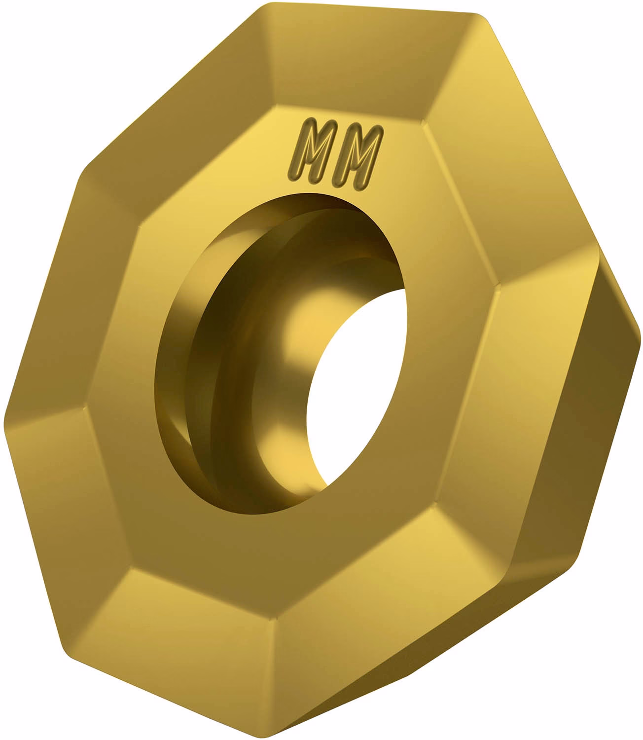Fräswendeschneidplatte ISO OEHT 0604AEER-MM:M8340 D.5,5mm PVD beschichtet Gold