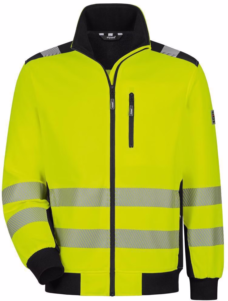 Warnschutz-Sweatjacke DEMINO gelb/schwarz