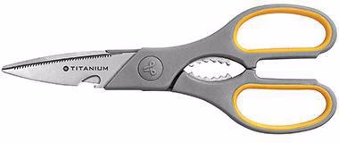 Schere Titanium Super E-30486 00 21cm grau/gelb