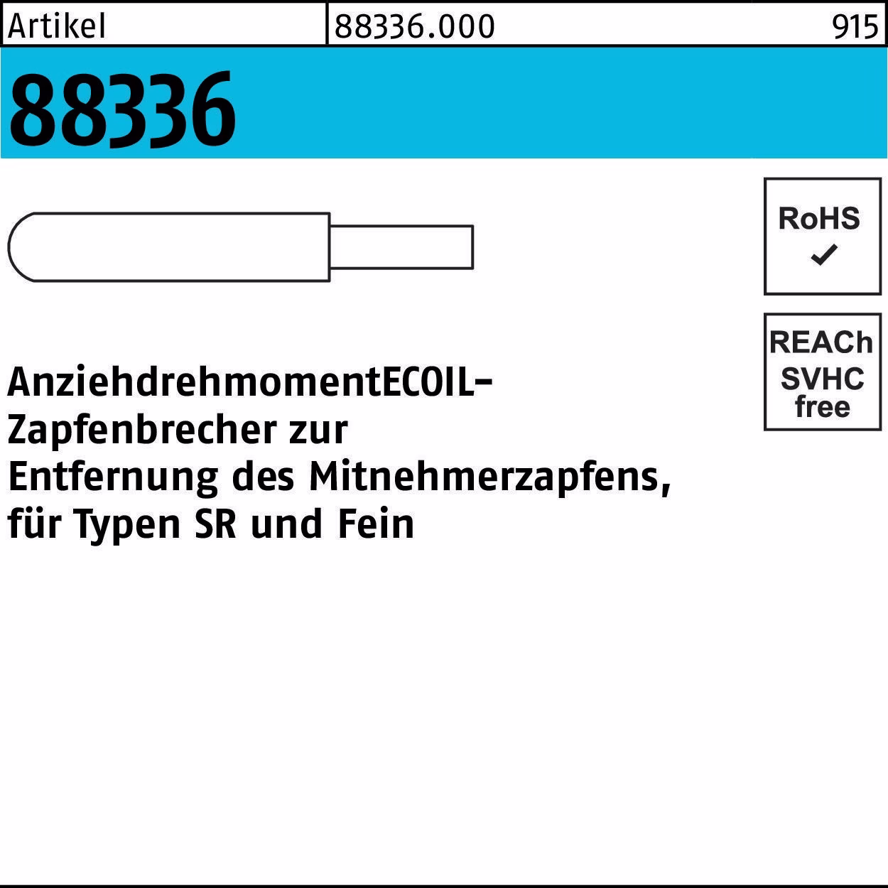 Zapfenbrecher R 88336 Stahl 1
