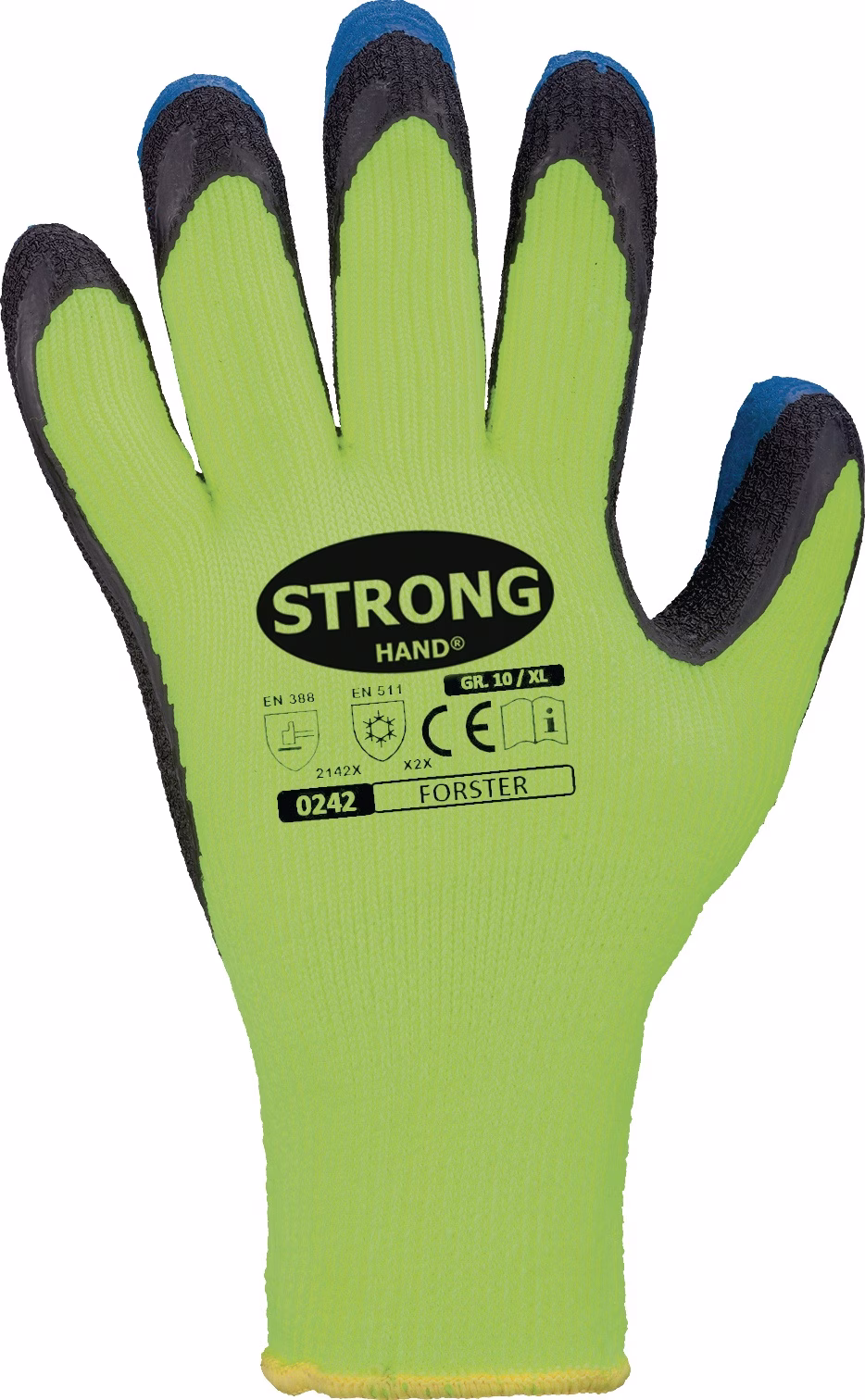 Kälteschutzhandschuhe Forster neon-gelb/blau EN 388,EN 511 PSA II